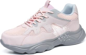 Generic Steel Toe Cap Trainers Womens Safety Shoes Safety Trainers Non-Slip Light Weight Fashion Breathable-Numeric_3_Point_5 Brown