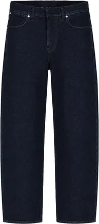 Stone Island Indigo Straight-Leg Trousers with Classic Five-Pocket Design