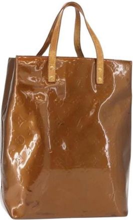 Louis Vuitton Pre-owned Leather Tote Bag - Dames - Vintage Shopper - Bruin - ONE Size - Leer - Vintage