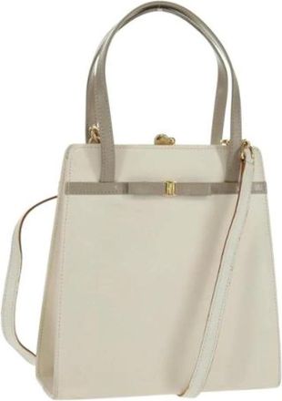 Ferragamo Pre-owned Handbags, female, White, Size: ONE SIZE Pre-owned Handbag