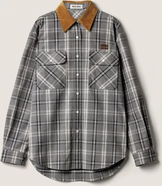 Miu Miu Checked flannel shirt