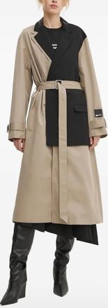 Karl Lagerfeld Trench con cintura - Toni neutri