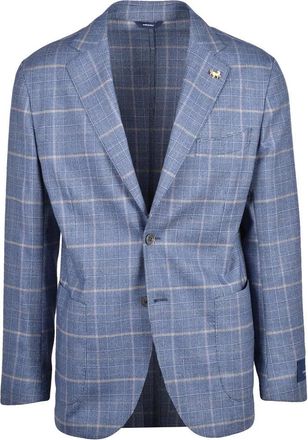 Tombolini Wool Stretch Jacket - Blue