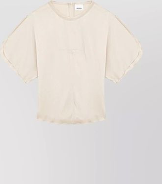 Isabel Marant satin finish crew neck blouse