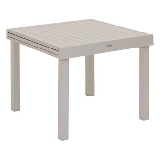 Hesperide Hesperide - Mesa De Jard&iacute;n De Barro Extensible Piazza, 8 Plazas, De Aluminio Con Revestimiento Epoxi - Hesp&eacute;ride