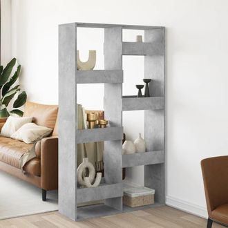 Berkfield Home Room Divider Concrete Grey 100x33x175 cm Engineered Wood | Size: 100 x 33 x 175 cm