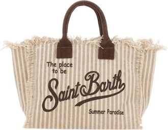 MC2 Saint Barth Colette Handtas - Dames - Shoppers - Beige - ONE Size - Katoen - Tassen