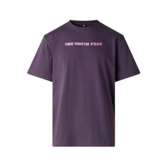 The North Face Outdoor Tops, male, Purple, Size: XL Logo Twist Relaxed T-shirt