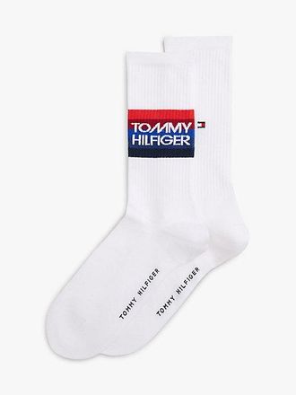 Tommy Hilfiger 2-Pack Logo Stripe Socks
