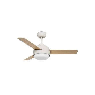 Netlighting Klar 2 Light Ceiling Fan Old White E27