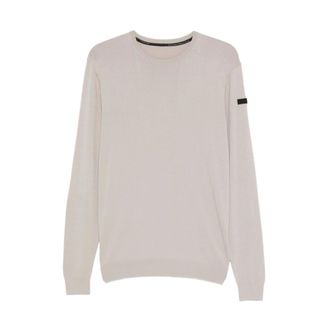 Roberto Ricci Design Round-neck Knitwear, male, Beige, Size: L Crewneck Sweater