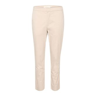 Inwear Broeken, Dames, Beige, L, Katoen, Annaleeiw Lange Broek
