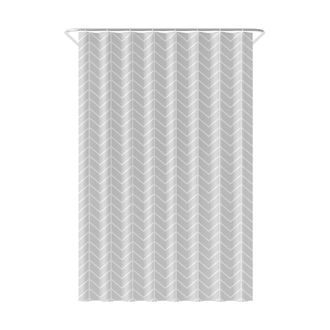 Gedy Cortina De Ducha Hefe Living De Tela 120x200 Cm, Marr&oacute;n Claro Y Negro
