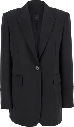 Pinko Kamut Jas - Dames - Blazers - Zwart - M - Polyester - Jassen