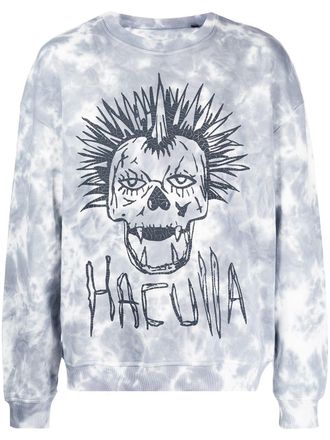 Haculla Spike Head print sweater - Grey