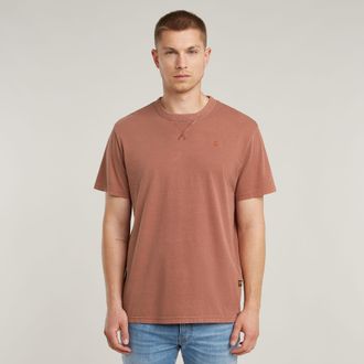 G-Star T-Shirt G-STAR Nifous, Herren, Gr. XXL, rot (etruscan rot gd), Jersey, Obermaterial: 100% Baumwolle, unifarben, regular fit normal, Rundhals, Shirts T
