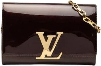 Louis Vuitton Pre-owned Louise Chain GM - Dames - Vintage Clutch - Bruin - ONE Size - Leer - Vintage