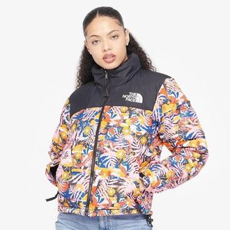 The North Face Womens The North Face 1996 Retro Nuptse Jacket Multicolor Full Zip KFC313