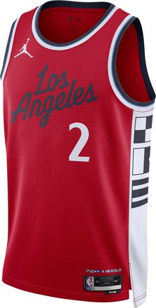 Nike Jordan Mens Kawhi Leonard LA Clippers 2024/25 Statement Edition Jordan Dri-FIT NBA Swingman Jersey in Red | FQ4720-657