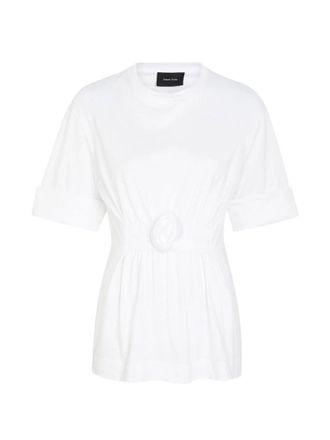 Simone Rocha Gathered Rose Wire Sleeve Boy T-shirt