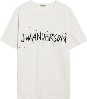 J.W.Anderson Circular T-Shirt - Heren - T-shirts - Beige - S - Katoen - Tops