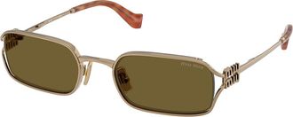 Miu Miu MUC50S 7OE09Z Mens Sunglasses Gold Size 52
