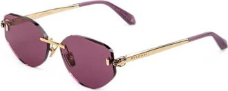 Bulgari Serpenti Forever Zonnebril - Dames - Zonnebrillen - Geel - 58 MM - Accessoires