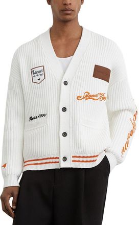 Reiss Halden Embroidered Rib Sweater