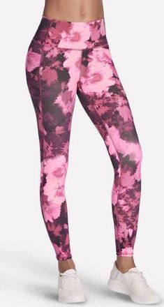 Skechers GO FLEX RIB Inbloom Full Length High Waist Pocket Leggings in Natural at Nordstrom Rack, Size Medium