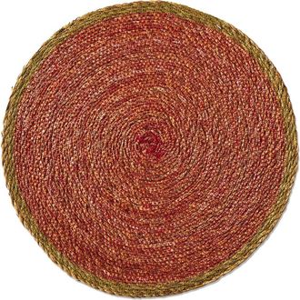 Tag Overstitch Seagrass Placemat Red Set Wipe Clean Everyday Use at Nordstrom