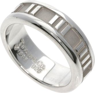 Tiffany & Co. Atlas Silver Band Ring (Pre-Owned)