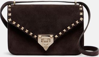 Valentino Garavani Rockstud Small suede tote bag