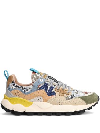 Flower Mountain Sneakers Yamano 3 a fiori - Blu