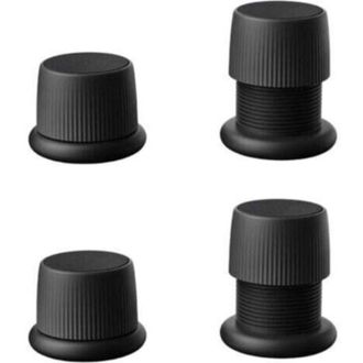 OEM Juego De 4 Elevadores Antideslizantes Ajustables Para Muebles, Ideales Para Camas, Sof&aacute;s, Mesas Y Sillas. Patas Ajustables De 4,1 A 6,3 Cm. Color Negr