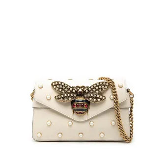 Gucci Pre-owned Gucci Mini Leather Queen Margaret Broadway Satchel Ladies 08XEGW1P8HMUVM8B