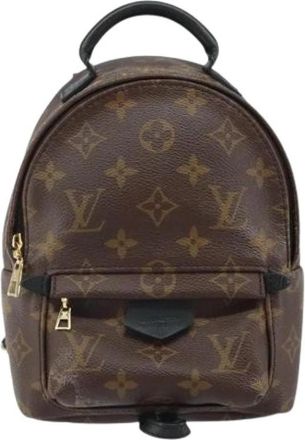 Louis Vuitton Pre-owned Vintage Canvas Rugzak - Dames - Vintage Rugzakken - Bruin - ONE Size - Vintage