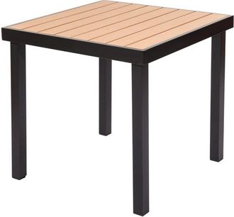 OEM Mesa De Jard&iacute;n Izzy, 4 Plazas, 79x79x74, Marr&oacute;n/negro