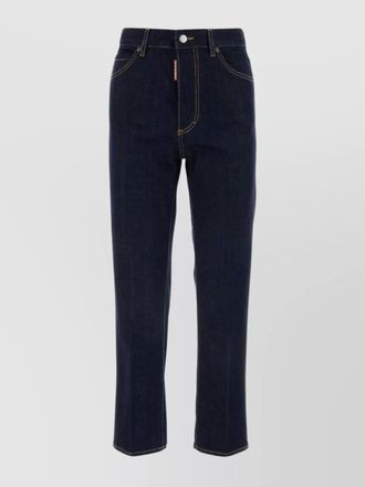 Dsquared2 denim mid-rise straight-leg cropped jeans
