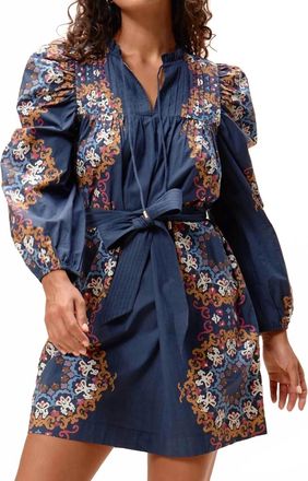 Cleobella Ivana Mini Dress In Blue