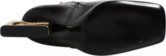 Dolce & Gabbana Black Jackie Leather Mid Calf Boots Womens Shoes