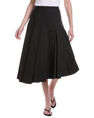 FFORME Fforme Rio Asymmetrical Pleated Midi Skirt
