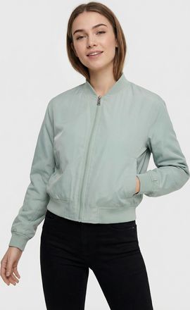 Only Bomberjacke ONLY ONLALMA BOMBER OTW NOOS, Damen, Gr. XL, jadeite, Web, Obermaterial: 100% Polyester, unifarben, regular fit taillenbedeckt, Rundhals, 