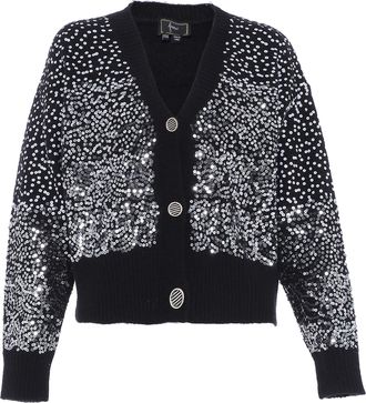 Faina Vest met pailletten Dames zwart