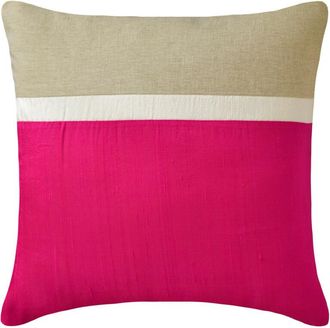 OEM Fundas De Almohada Decorativas Homecentric De Estilo Europeo, 66 X 66 Cm, Color Fucsia, Patchwork De Seda Y Lino, Fundas De Sof&aacute; En Contraste, Color L