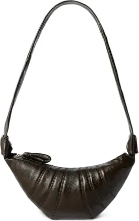 Christophe Lemaire Small Croissant Bag In Coated Cotton
