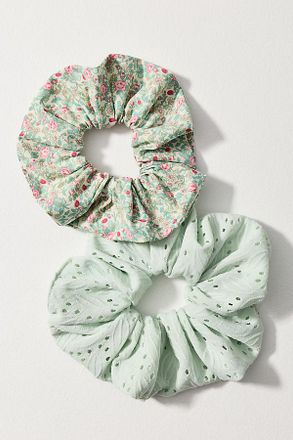 serefina Satin Scrunchies, Set of 2