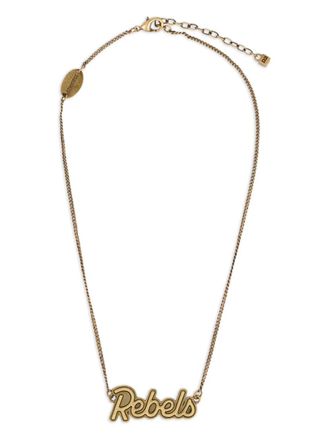 Dsquared2 Rebels pendant necklace - men - Brass - One Size - Gold