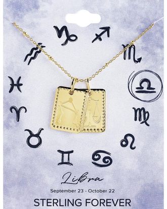 Sterling Forever Zodiac Tag Necklace