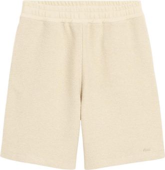 Ami Short Molleton Brod&eacute; - Heren - Korte Broeken - Wit - S - Korte Broeken