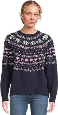 Beach Riot Elizabeth Sweater Womens Sweater Navy : LG, Acrylic/Cotton